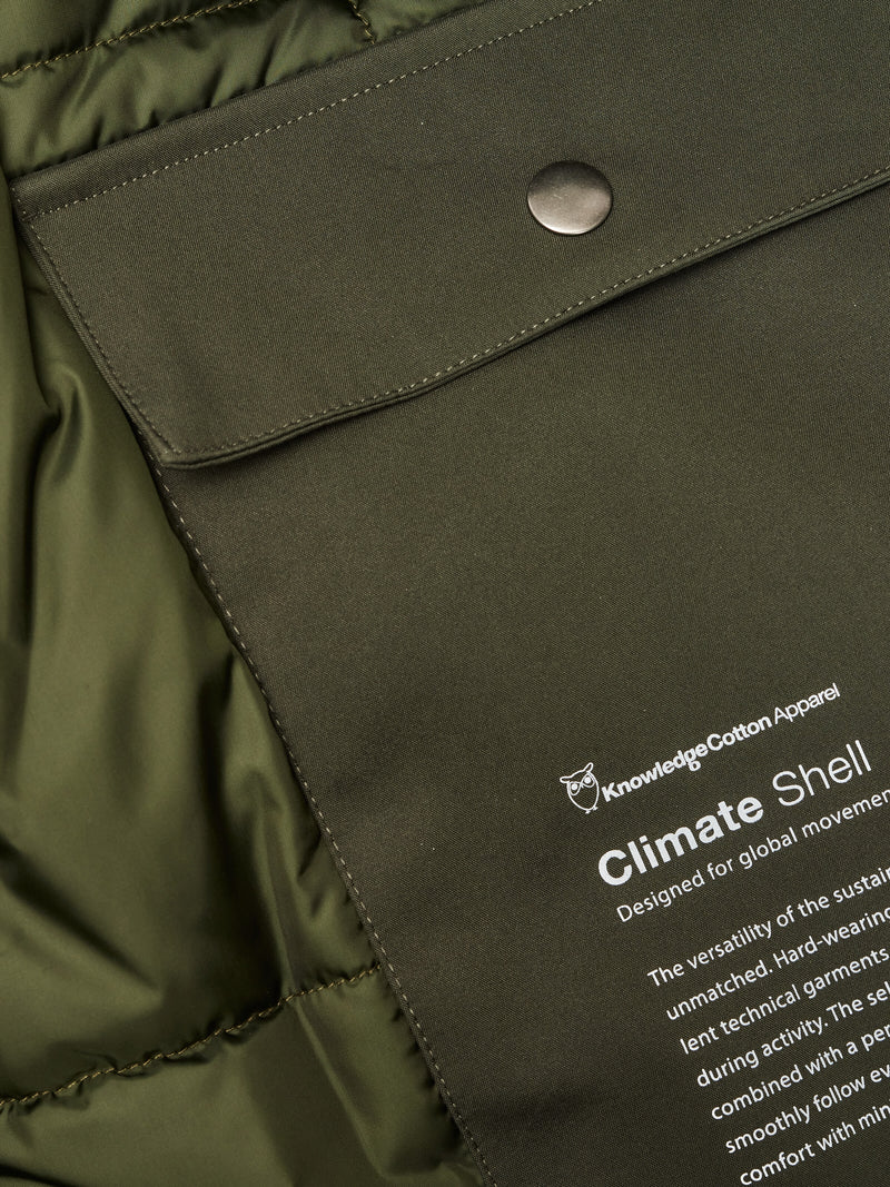 KnowledgeCotton Apparel - MEN Long soft shell jacket CLIMATE SHELL™ Jackets 1090 Forrest Night
