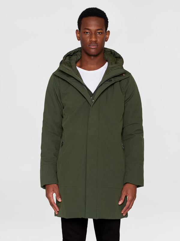 Long soft shell jacket CLIMATE SHELL™ - Forest Night
