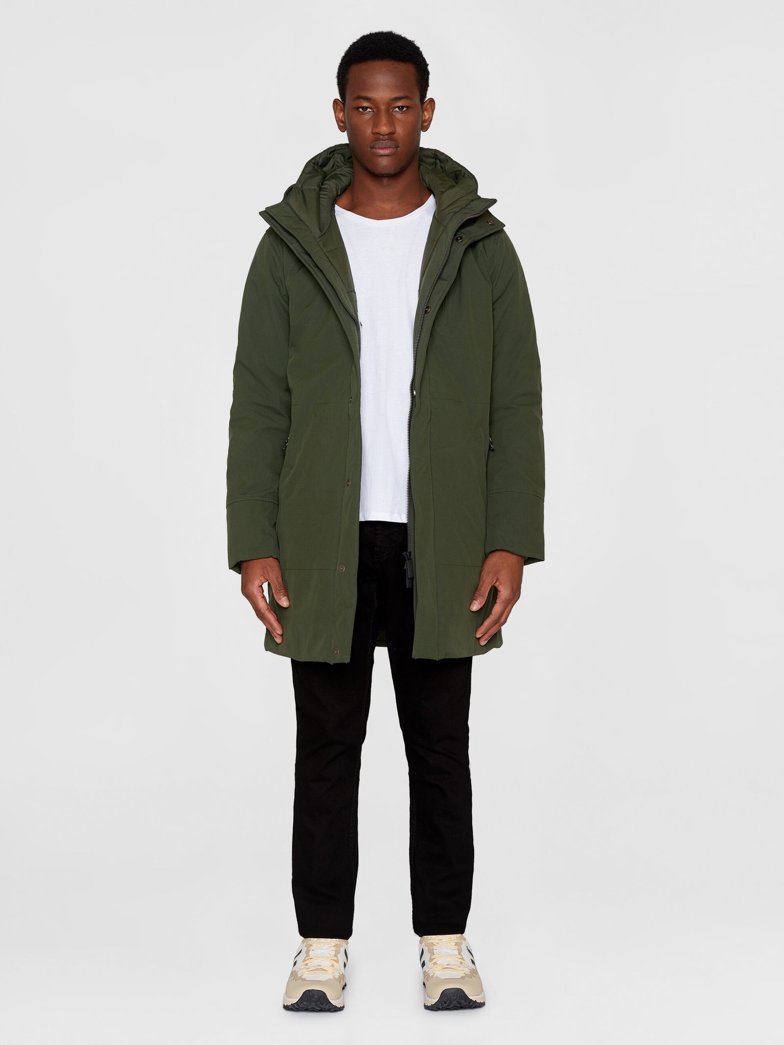 Buy Long soft shell jacket CLIMATE SHELL Forrest Night from KnowledgeCotton Apparel