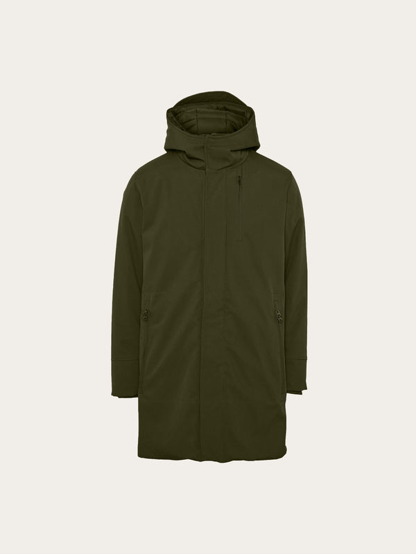 KnowledgeCotton Apparel - MEN Long soft shell jacket CLIMATE SHELL™ Jackets 1090 Forrest Night