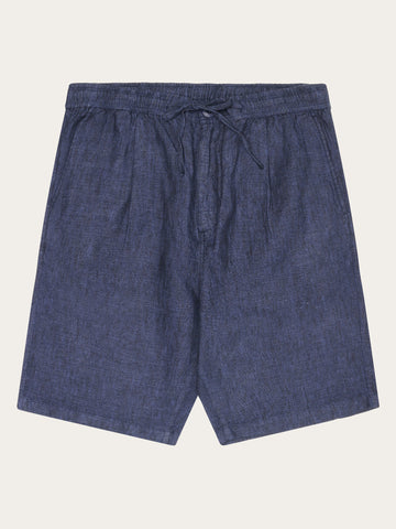 Buy Loose Linen shorts - Burned Olive - from KnowledgeCotton