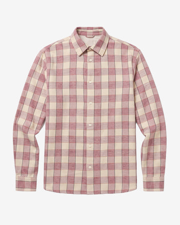 KnowledgeCotton Apparel - MEN Loose check shirt Shirts 7026 Brown check