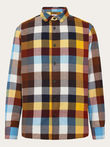 Buy Loose fit checked flannel shirt - GOTS/Vegan - Multi check - from  KnowledgeCotton Apparel®