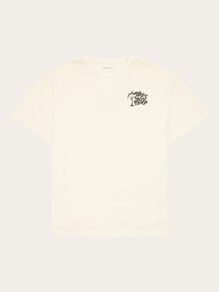 ★GENERAL IDEA★ Wide Neck Graphic Loose Fit T-Shirt WHITE W Loose_fit_print_t-shirt_-
