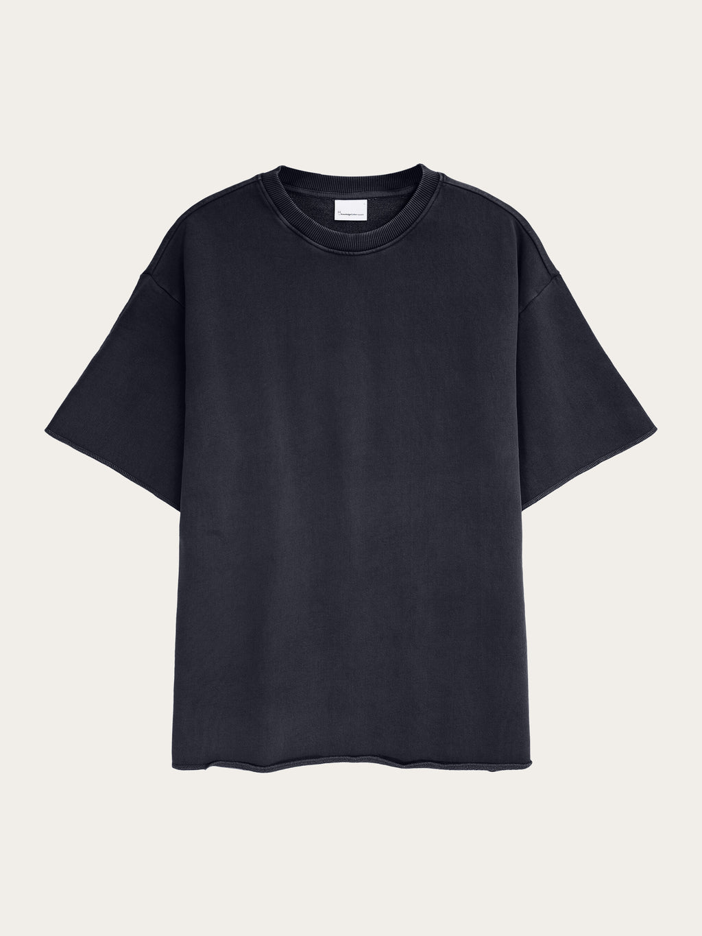 Buy Loose fit reactive dyed sweat t-shirt - GOTS/Vegan - Black Jet - from KnowledgeCotton  Apparel®