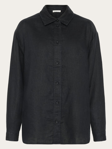 トップス Allege. | Linen S/S Knit Shirt | BLACK 3 Allege Line S/S Knit Shirt (AL24S-KN02) | Allege / Tops (MEN