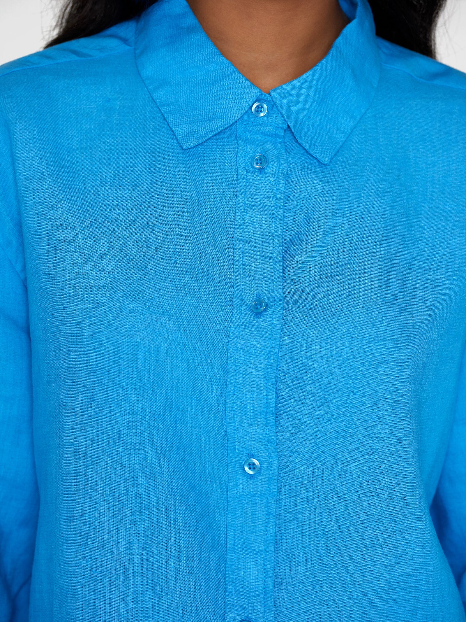 Buy Loose linen long sleeved shirt - GOTS/Vegan - Malibu