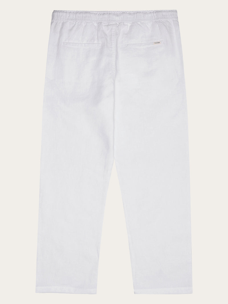 Loose linen pant - Bright White