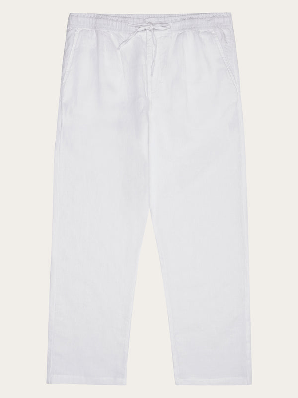 Loose linen pant - Bright White