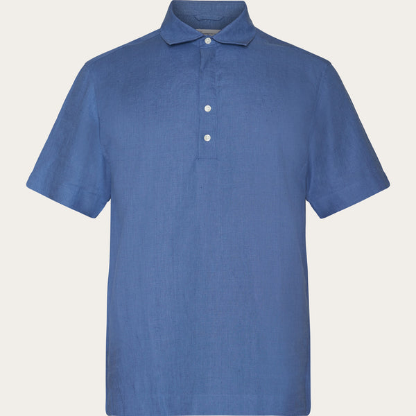 ☆YALE☆ COMFORT COOL SLIT NECK POLO KNIT BLUE YEM1KT110ABL Comfort Cool Slit Neck Polo Knit Blue - PHYPS HOME