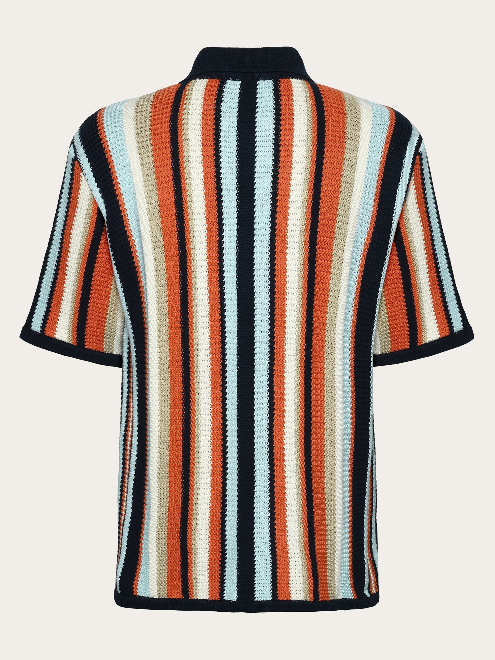 Loose_short_sleeve_striped_kni