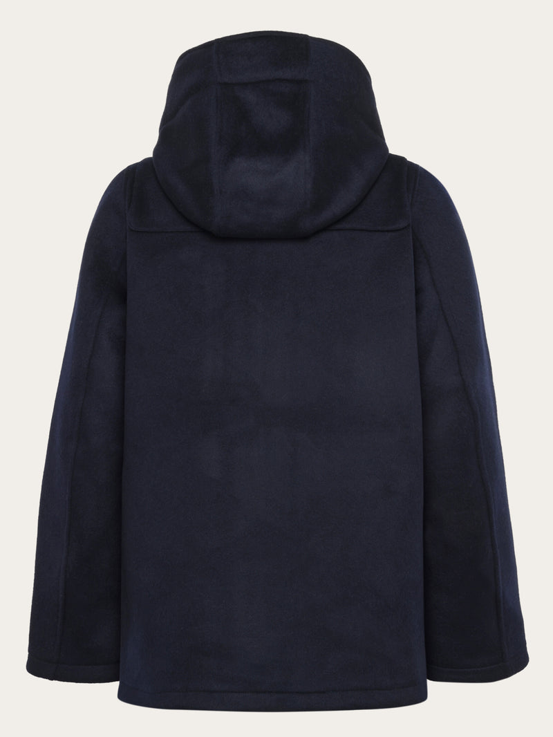 KnowledgeCotton Apparel - WMN Merino Wool Duffel Jacket - GRS Jackets 1412 Night Sky