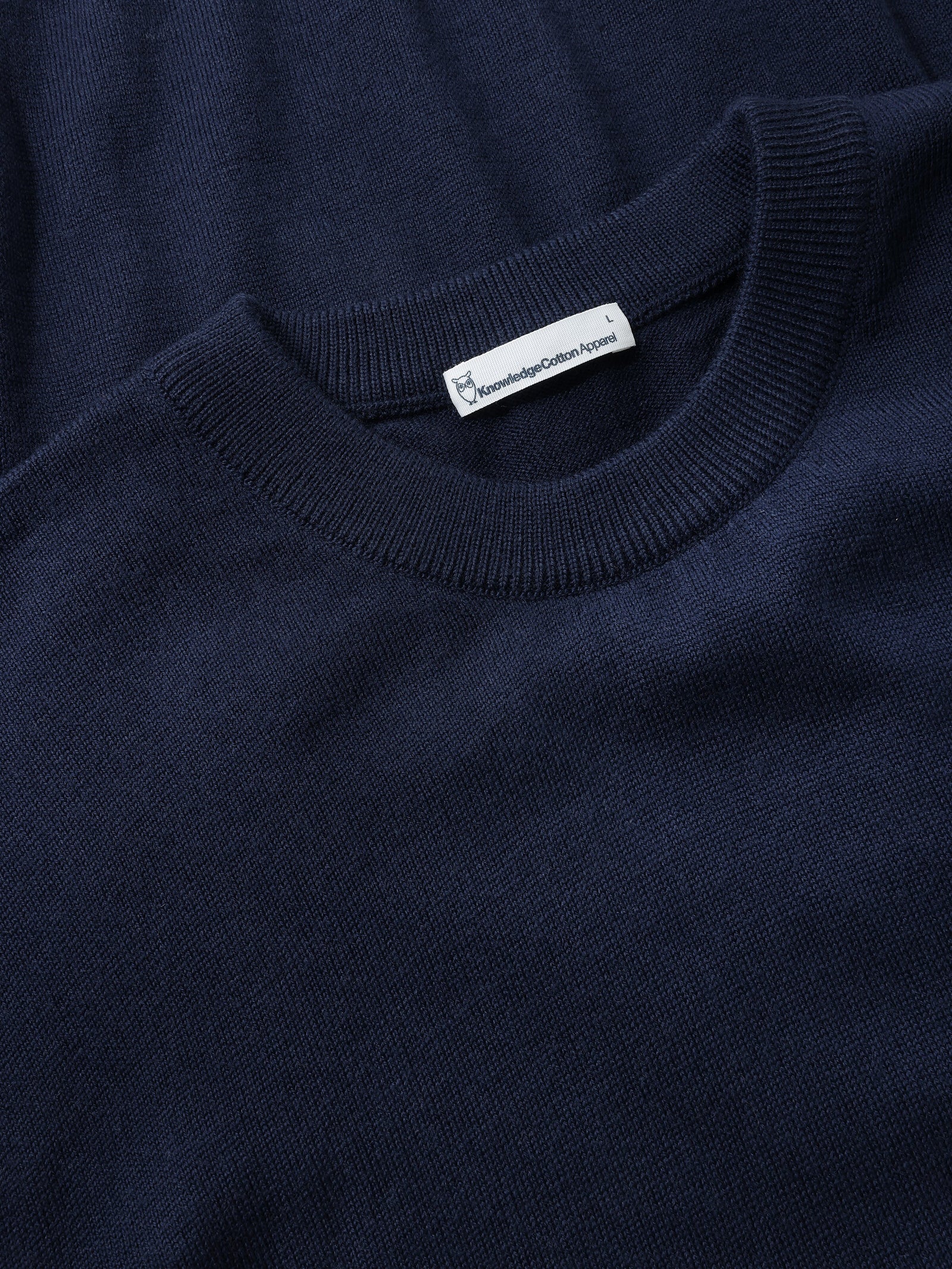 Merino crew neck core sweater - Total Eclipse