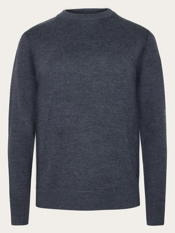 Merino crew neck sweater - Dark Olive – KnowledgeCotton