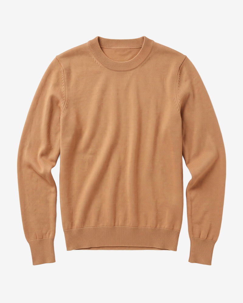 KnowledgeCotton Apparel - WMN Merino crew neck sweater Knits 1499 Lion