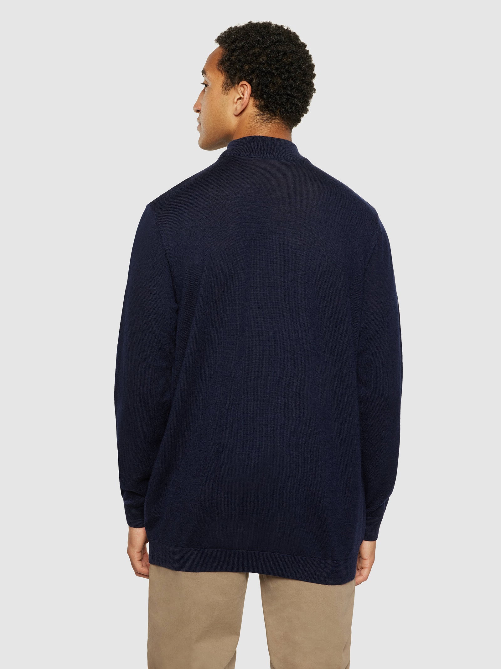 その他 TEN MOCK NECK COTTON KNIT NAVY L Heritage Cotton Mockneck Sweater For Men | J.Crew