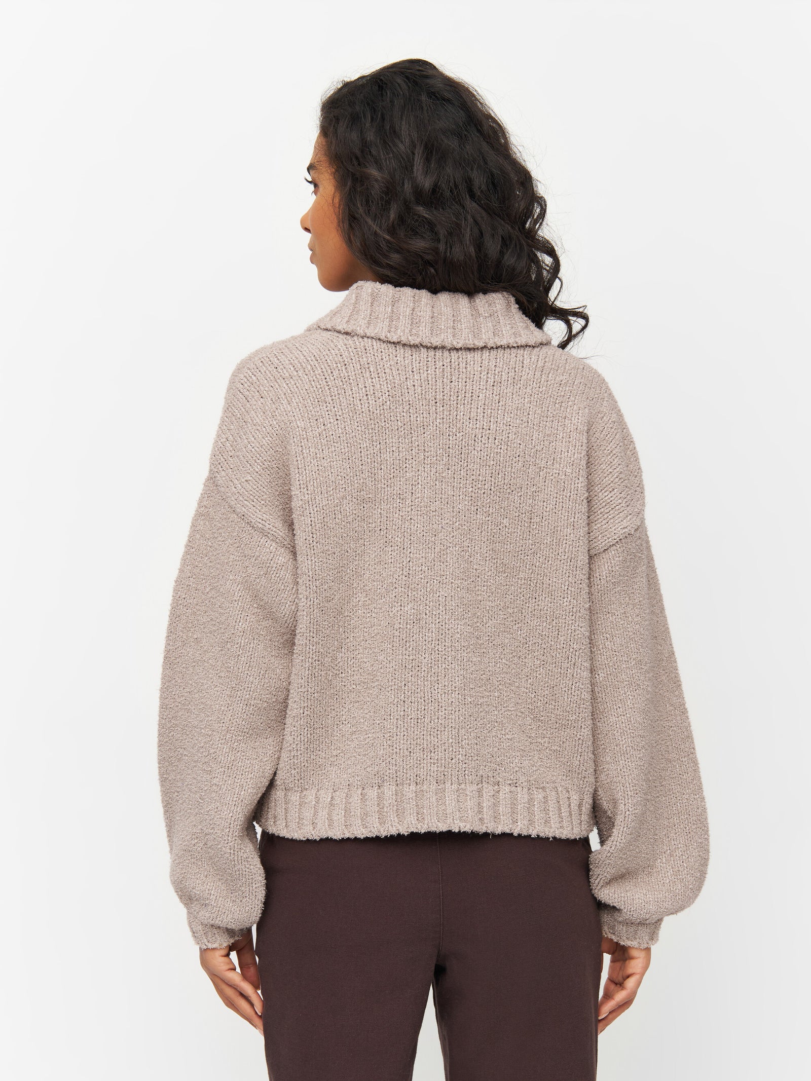 Buy Mouline big collar cardigan - Light feather gray - from Buy Mouline big collar cardigan - Light feather gray - from