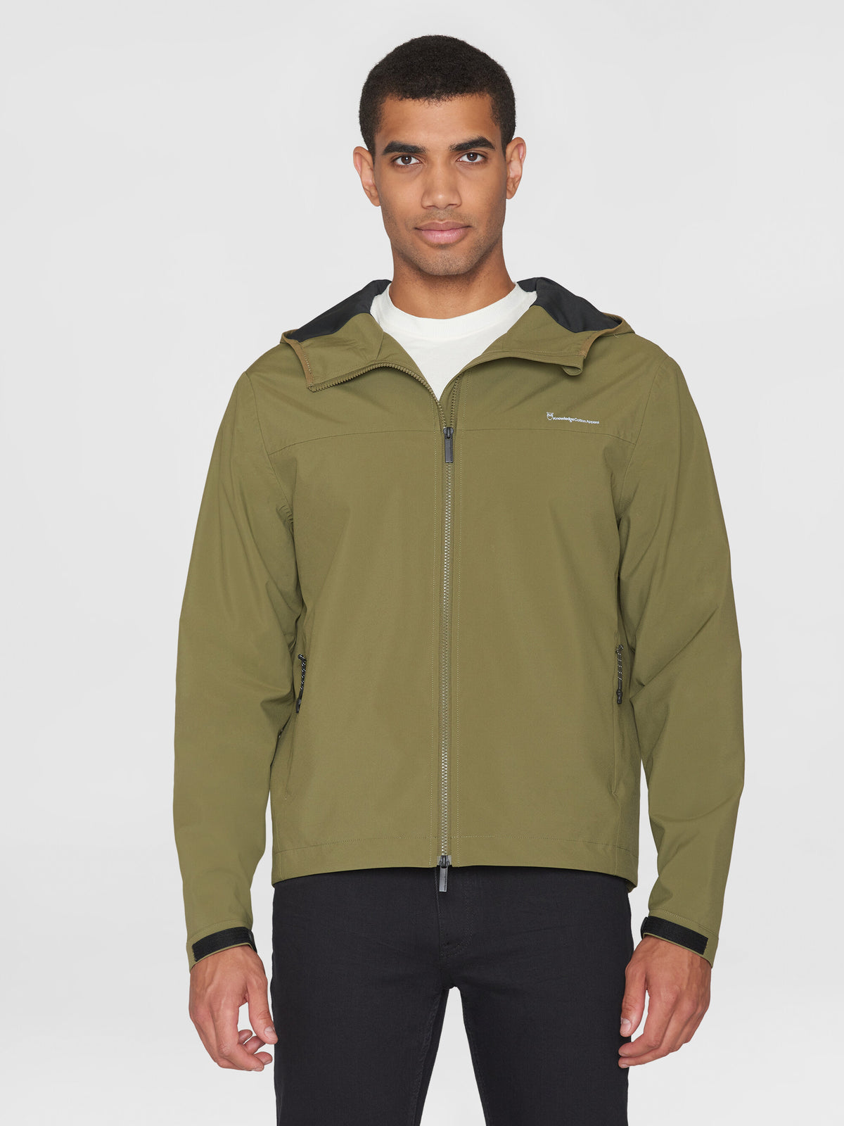 Men's Aztec Print Brushed Jacquard Zip Up Jacket | Rock