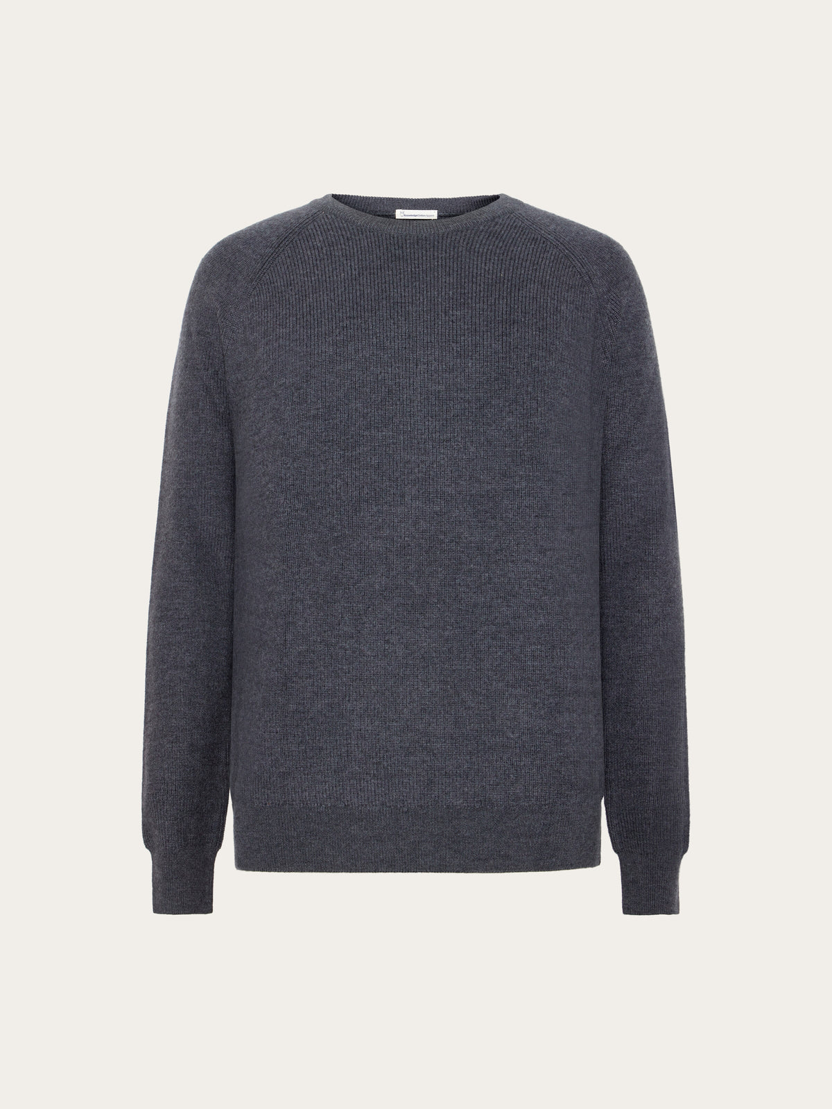 O-Neck Merino Wool Rib Knit from KnowledgeCotton Apparel