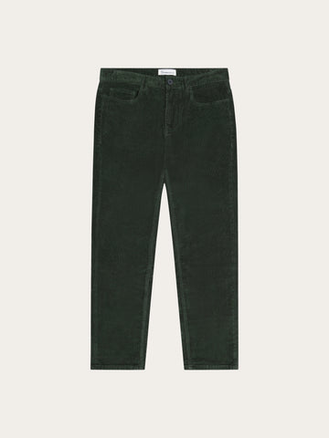 KnowledgeCotton Apparel - MEN Oak regular corduroy pants Pants 1090 Forest Night