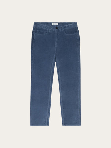 KnowledgeCotton Apparel - MEN Oak regular corduroy pants Pants 1226 Vintage Indigo