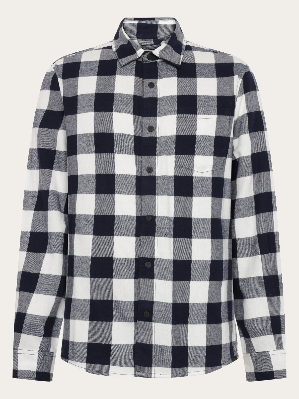 Organic Cotton Checked Flannel Shirt GOTS - Green check