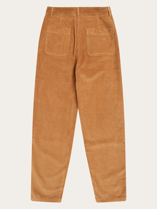 KnowledgeCotton Apparel - WMN Organic Cotton Chloe Corduroy Pant GOTS Pants 1484 Apple Cinnamon