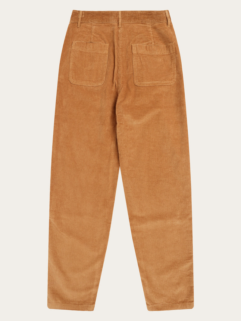 KnowledgeCotton Apparel - WMN Organic Cotton Chloe Corduroy Pant GOTS Pants 1484 Apple Cinnamon