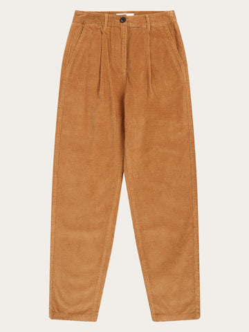 KnowledgeCotton Apparel - WMN Organic Cotton Chloe Corduroy Pant GOTS Pants 1484 Apple Cinnamon