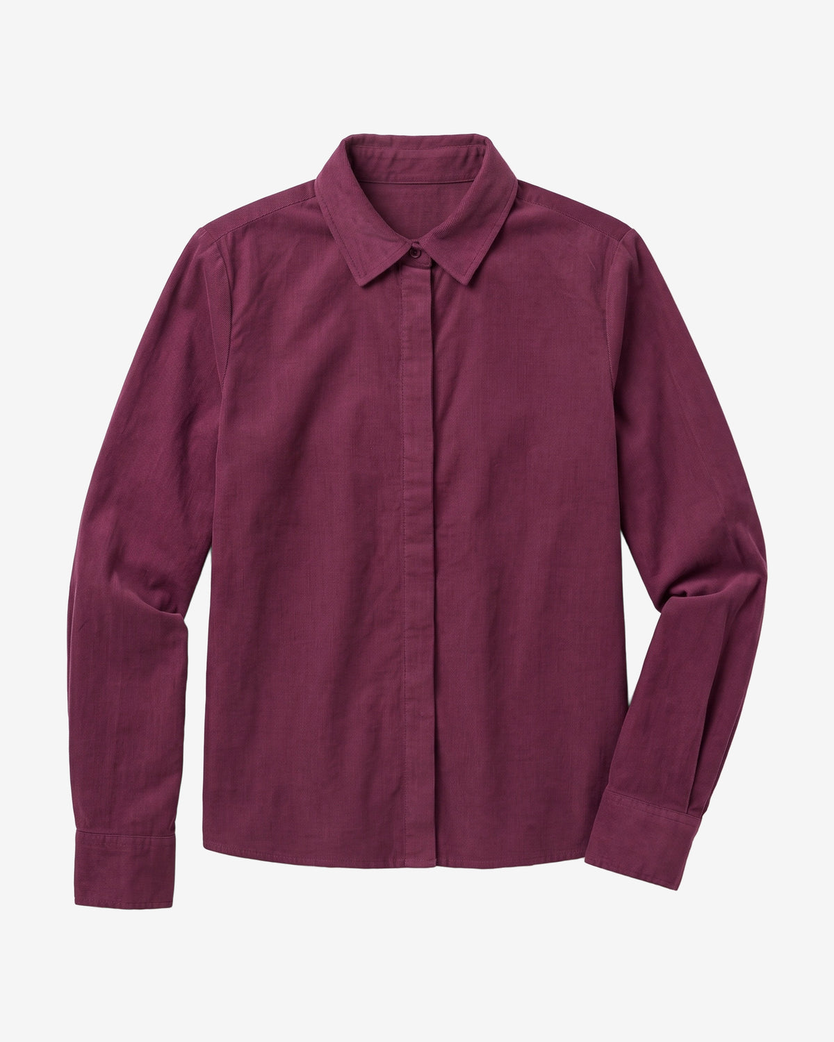 KnowledgeCotton Apparel - WMN Organic Cotton Corduroy Shirt GOTS Shirts 1281 Fig
