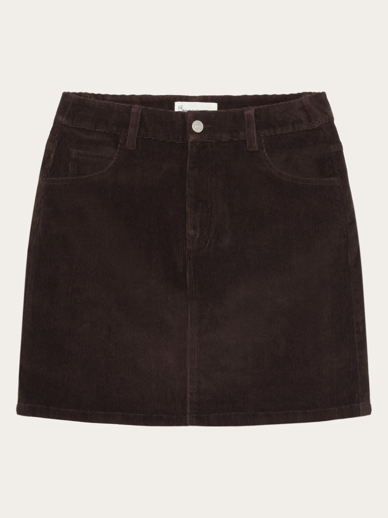 Organic Cotton Corduroy skirt GOTS Chocolate Torte