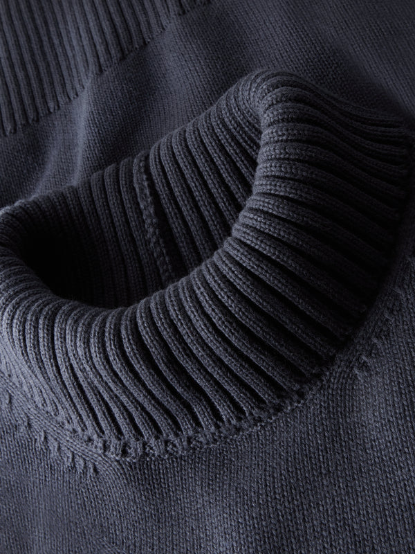 KnowledgeCotton Apparel - WMN Organic Cotton Crew Neck - Regenerative Organic Certified™ - GOTS/Vegan Knits 1412 Night Sky