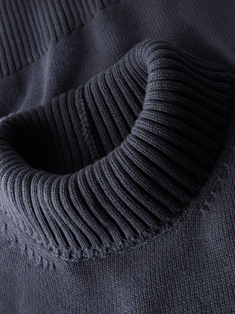 KnowledgeCotton Apparel - WMN Organic Cotton Crew Neck - Regenerative Organic Certified™ - GOTS/Vegan Knits 1412 Night Sky