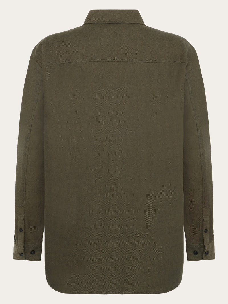 KnowledgeCotton Apparel - WMN Organic Cotton Flannel Shirt GOTS Shirts 1090 Forrest Night