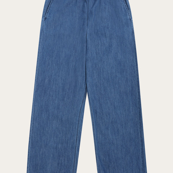 Organic Cotton Posey Denim Pant GOTS - Dark Blue denim