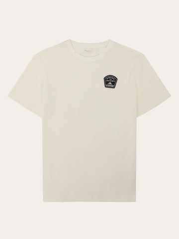 KnowledgeCotton Apparel - MEN Organic Cotton Waffle T-shirt GOTS T-shirts 1387 Egret