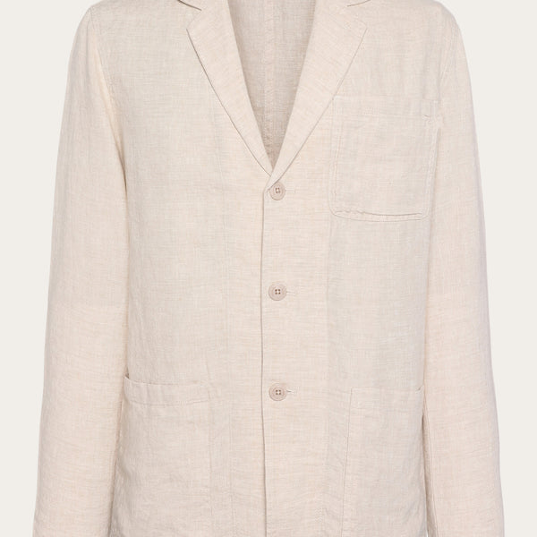 【22SS my beautiful landlet LINEN COAT】 Long Linen-Blend Blazer | Talbots
