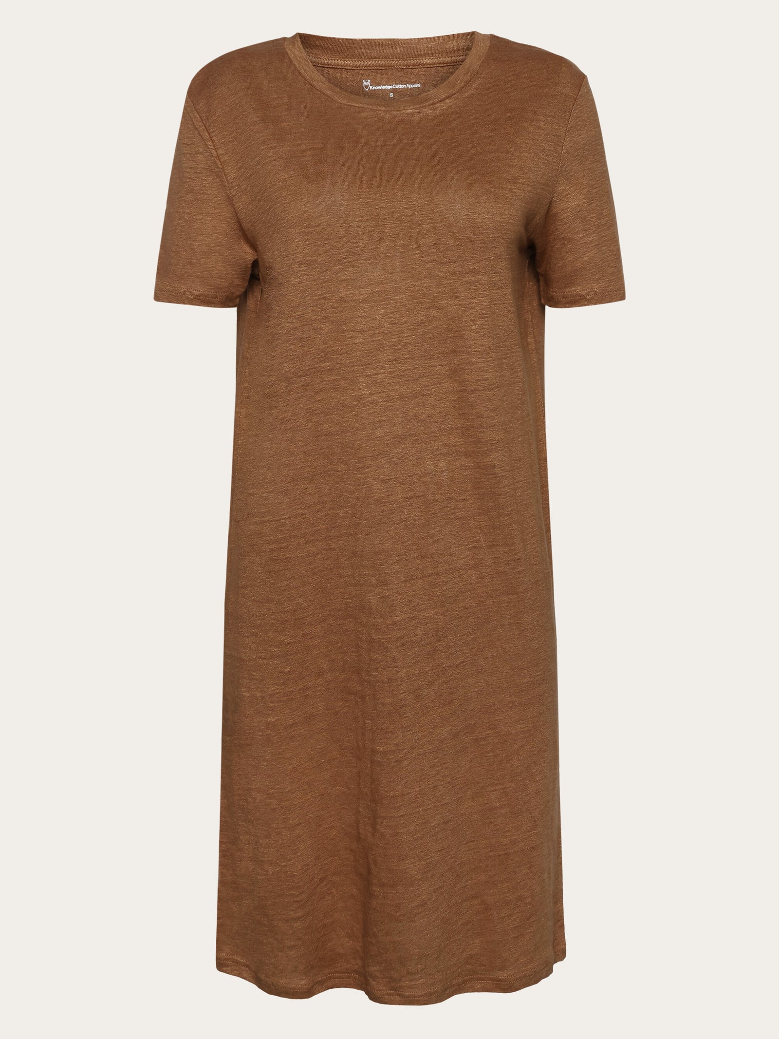 KnowledgeCotton Apparel Women's Linen T-shirt Dress