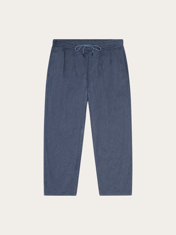 KnowledgeCotton Apparel - MEN Ozone relaxed flannel pant Pants 1226 Vintage Indigo