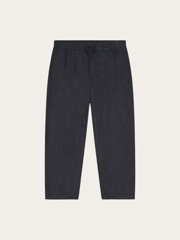 KnowledgeCotton Apparel - MEN Ozone relaxed flannel pant Pants 1412 Night Sky