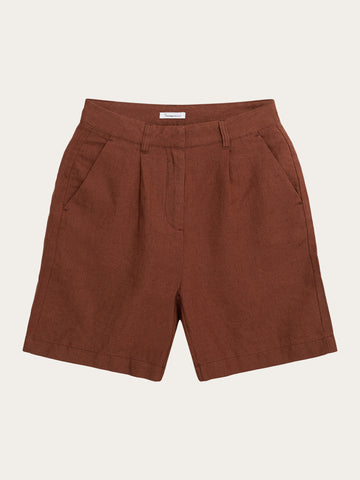 Buy POSEY wide high-rise linen shorts - GOTS/Vegan - Black