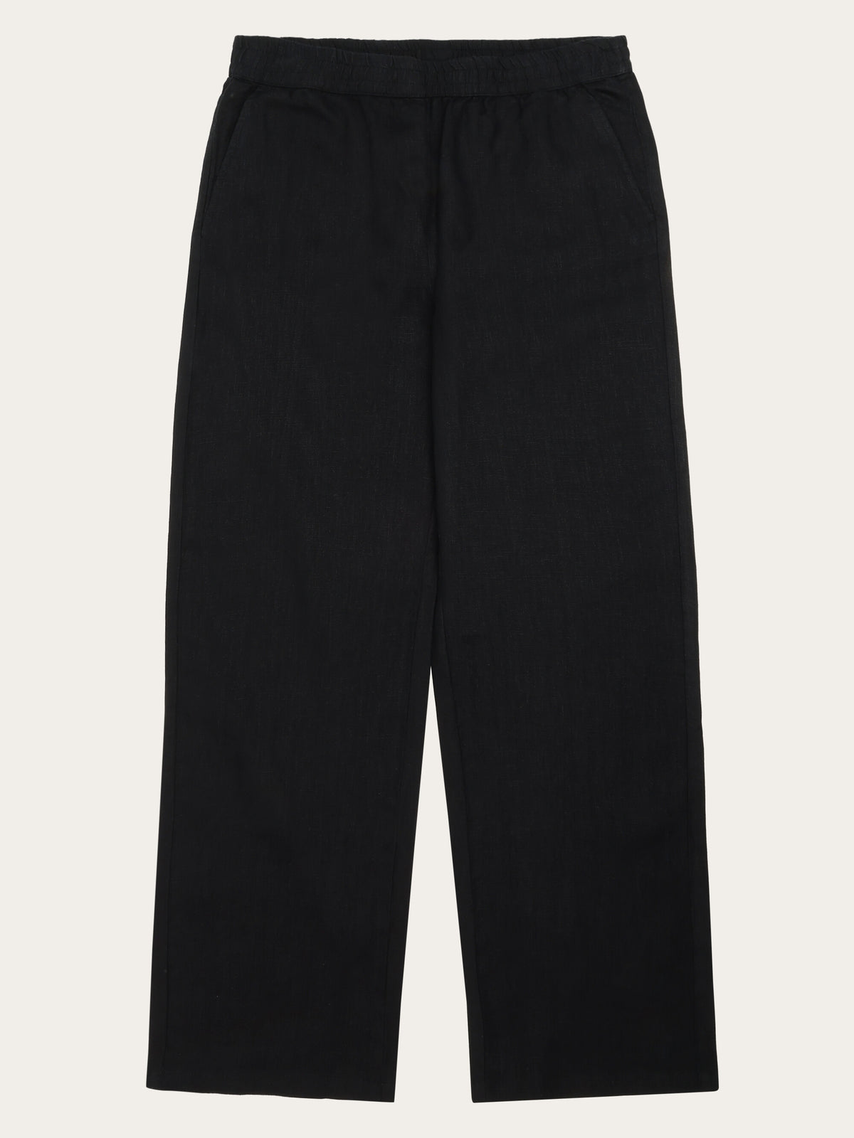 Posey wide linen pants - Black Jet