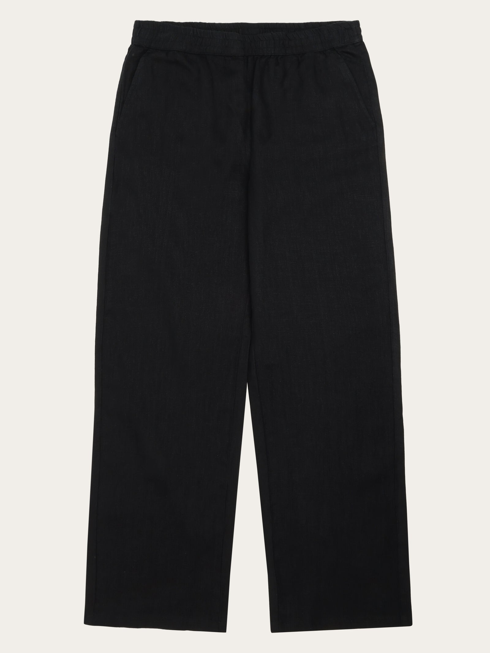 Posey wide linen pants - Black Jet