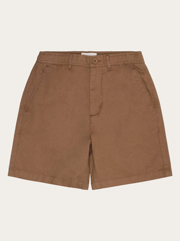 KnowledgeCotton Apparel - WMN POSEY wide mid-rise twill shorts - GOTS/Vegan Shorts 1019 Tuffet