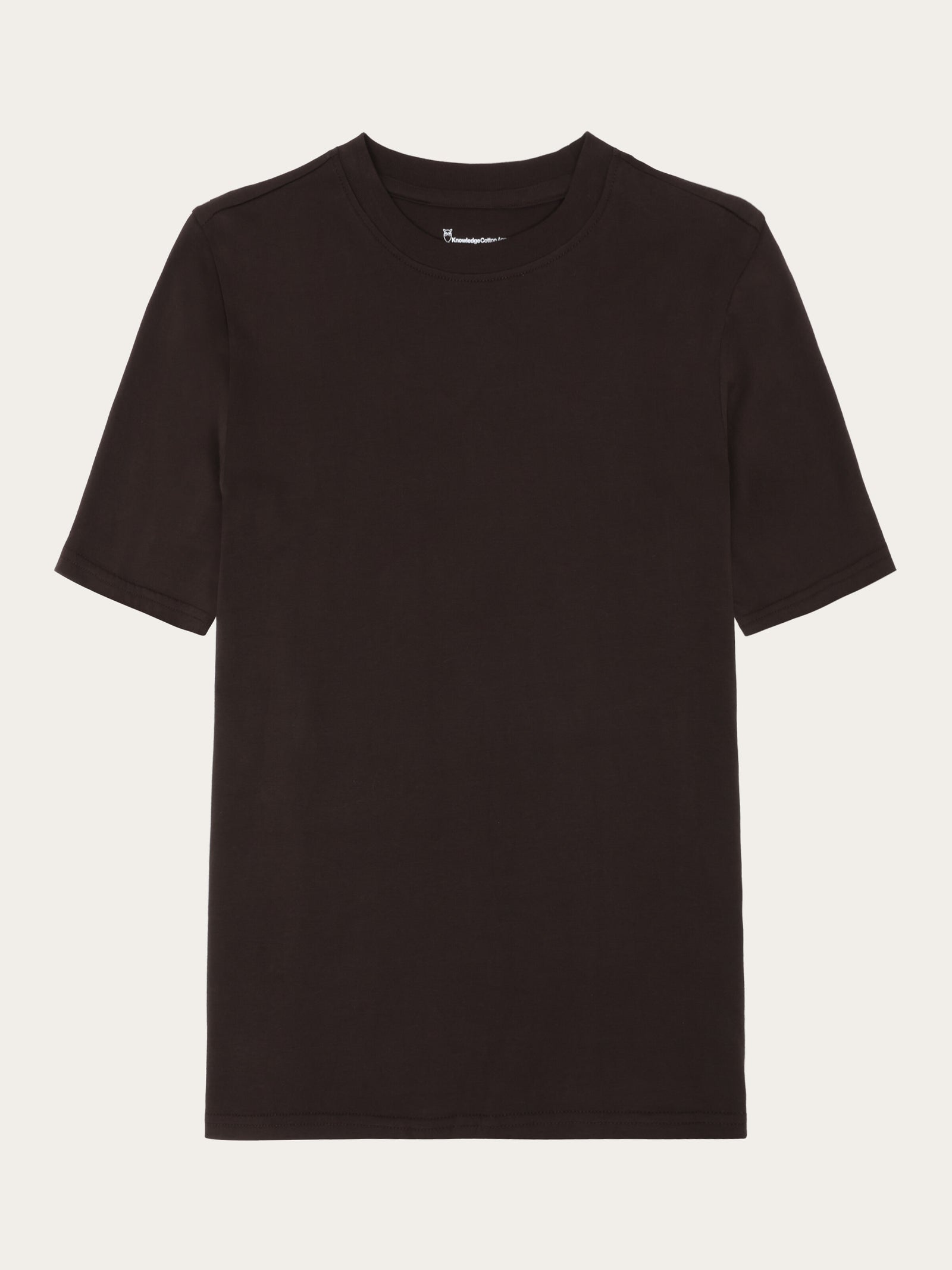 Comfy Heavy Cotton T-Shirt – Dark Chocolate Color, Classic Fit For Everyday Wear