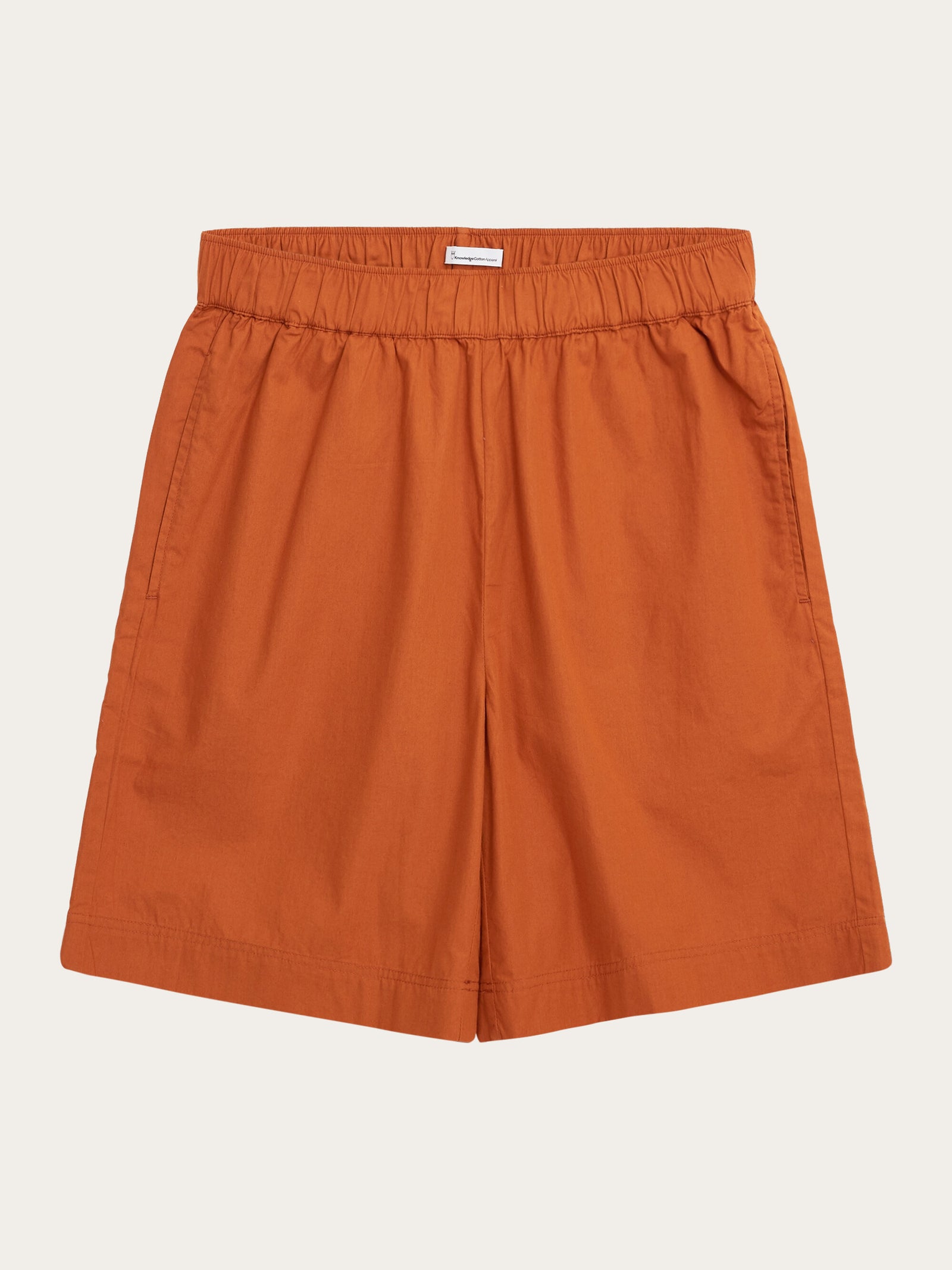 Poplin bermuda shorts - Leather Brown – KnowledgeCotton