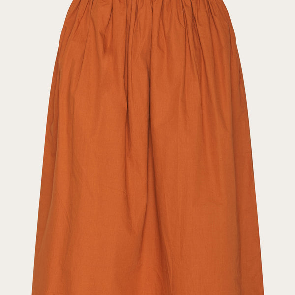 【NONCODE】Hebran pocket pleats skirt Poplin_elastic_waist_skirt-