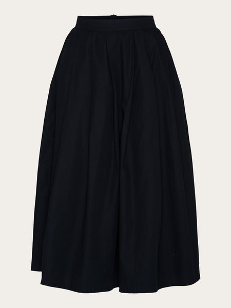 TELPLAN Obrecht Skirt 黒 TĔLOPLAN（テーロプラン）Obrecht Skirt プリーツラップスカート