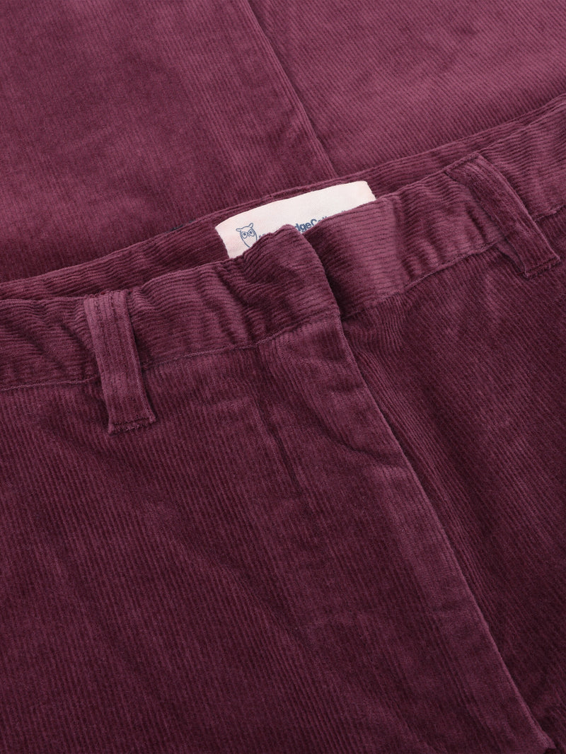 KnowledgeCotton Apparel - WMN Posey wide corduroy pant Pants 1281 Fig