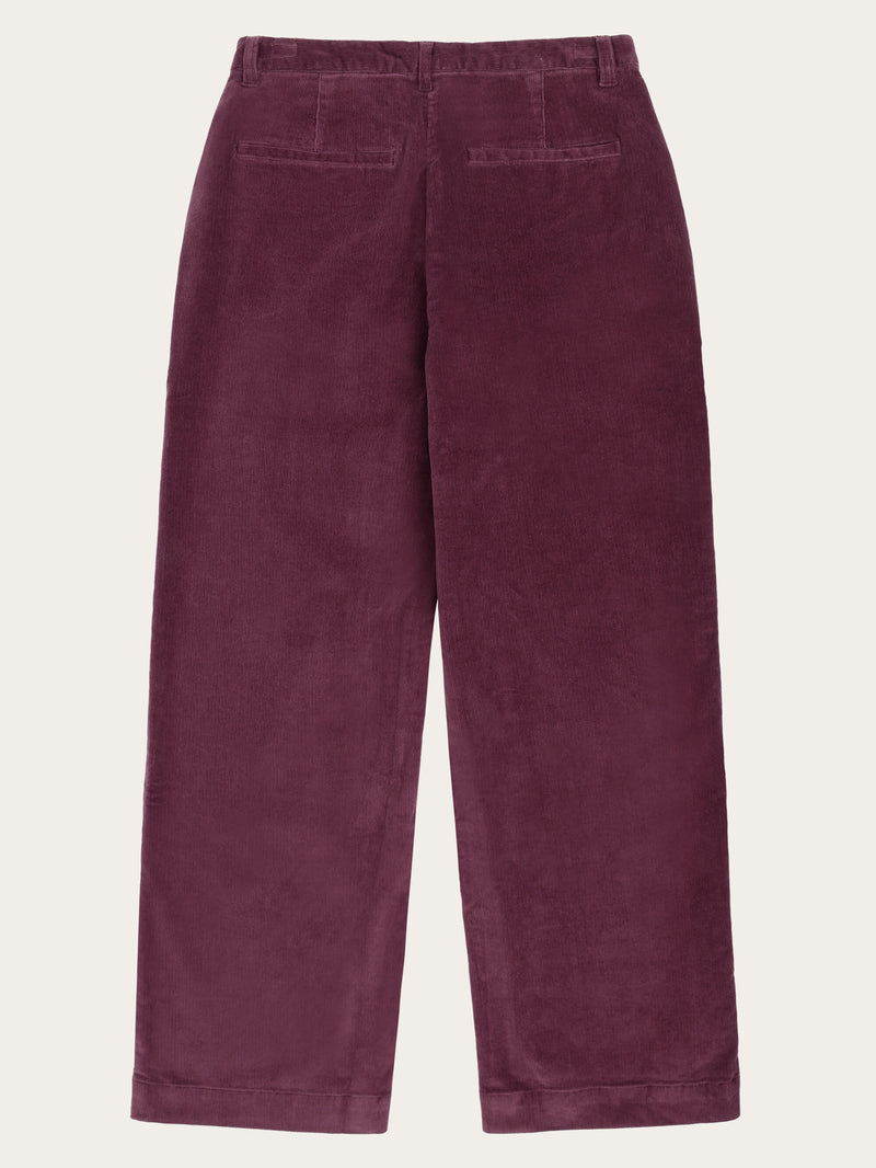 KnowledgeCotton Apparel - WMN Posey wide corduroy pant Pants 1281 Fig